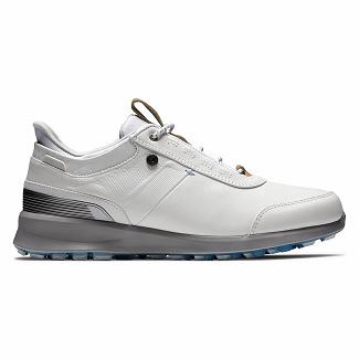 Women's Footjoy Stratos Spikeless Golf Shoes White NZ-331080